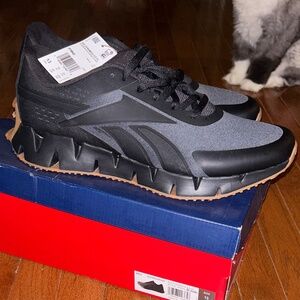 Men’s Reeboks Ortholite comfort footbed grey and black size 13